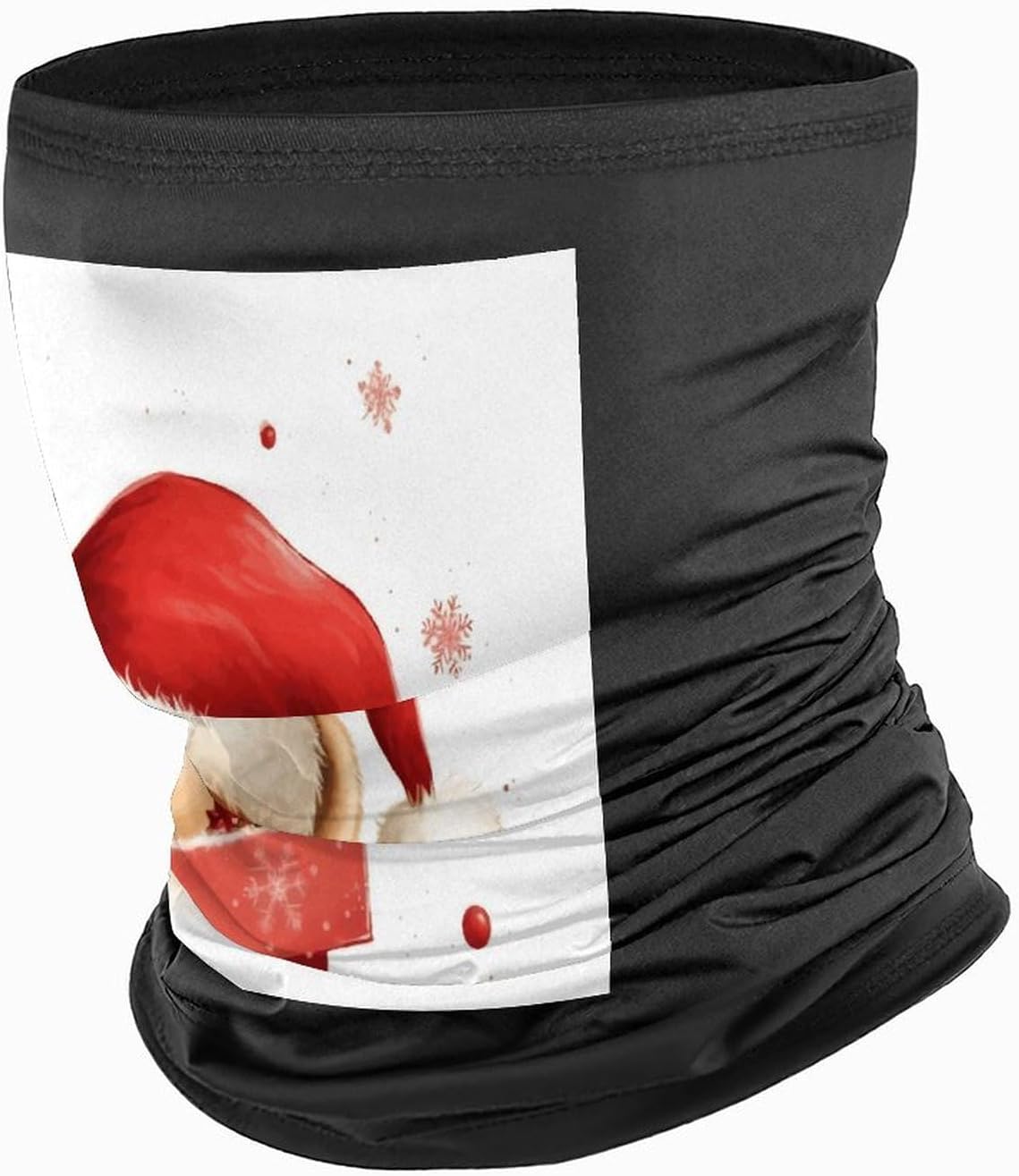 Santa Hat Gift and Merry Christmas Face Mask for Men Women,Neck Gaiter Sunscreen Breathable,Face Cover for Skiing Fishing Hiking Cycling