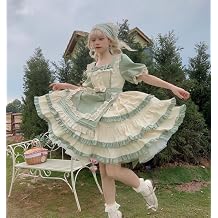 REVOYI Cute Japanese Lolita Western Style Pastoral Style Short Sleeve Dress, Cosplay Lolita Clothes, Cosplay Jumper Skirt, Forest Girl, Costume, Girl, Yukeka, Daughter, School Festival, Cultural