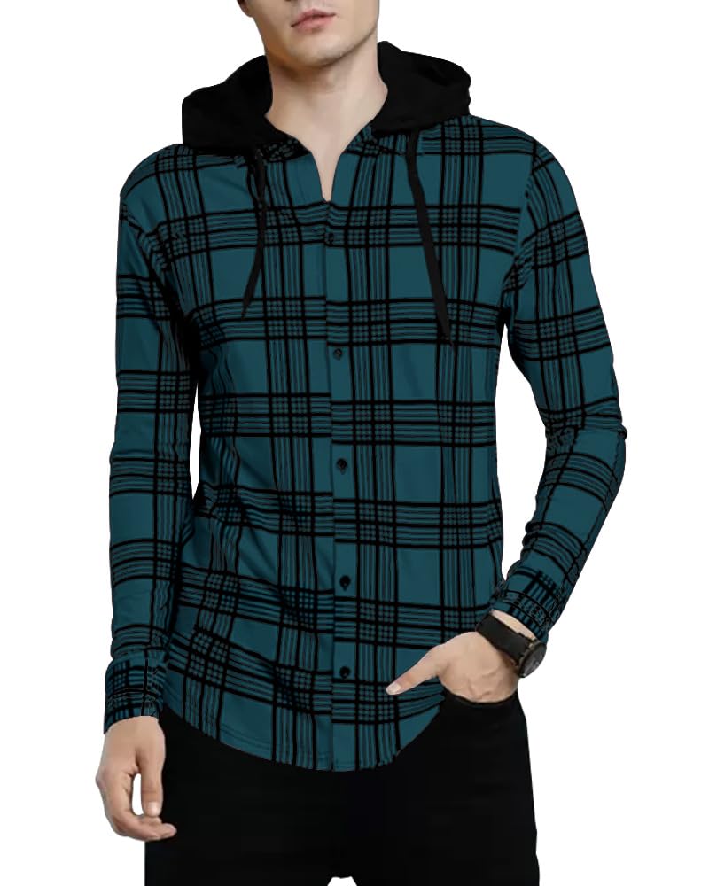 noble monk Men's Checkered Long Sleeve Shirts-picture-16