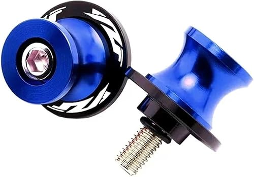 Miniatura 4 de 2 unids 6MM M6 X1.5 Motocicleta Swing brazo Sliders Stand Carretes se adapta a YZF R1 R3 R6 R7 R125 R25 R1000 (azul)