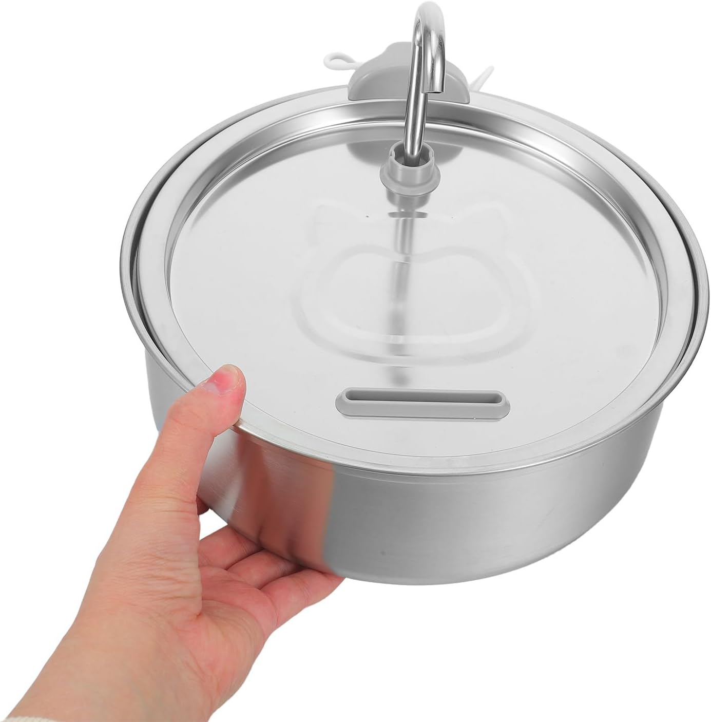 Cat Water Fountain Stainless Steel - 101oz/3.0L Pet Dog Water Dispenser Automatic 38dB Silent Dispenser for Drinking Indoor Metal Kitty Spout Fountain with Filter