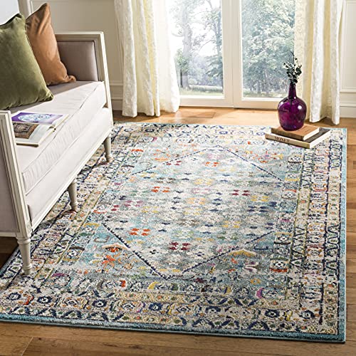 Tapete SAFAVIEH Monaco 4' x 5'7" Azul Gris miniatura 1