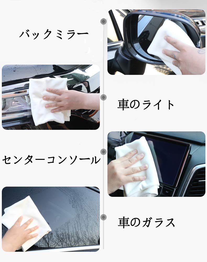 Amazon.co.jp: BloomSesame 天然 セーム革 洗車 セームクロス 規則的な