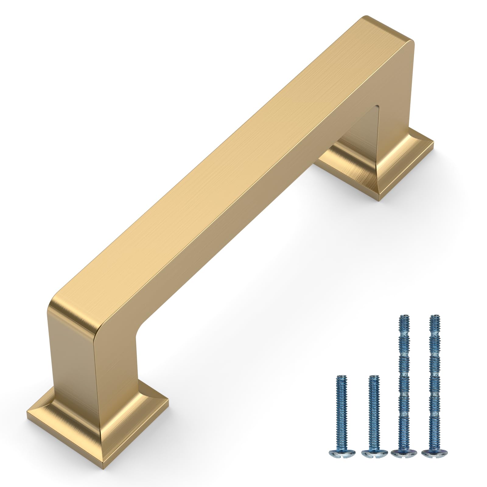 Coinkoly 10 Pack 3"(76mm) Champagne Bronze Cabinet Pulls Kitchen Cabinet Drawer Handles Champagne Hardware for Cabinets Cupboard