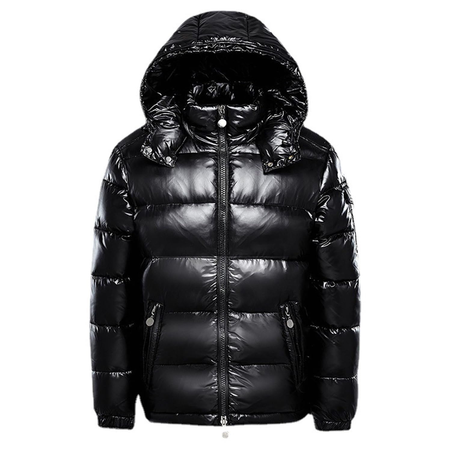 Piumino Invernale Uomo con Cappuccio Leggero Caldo Cappotto Invernale Antivento Giubbotto Giacca Corto