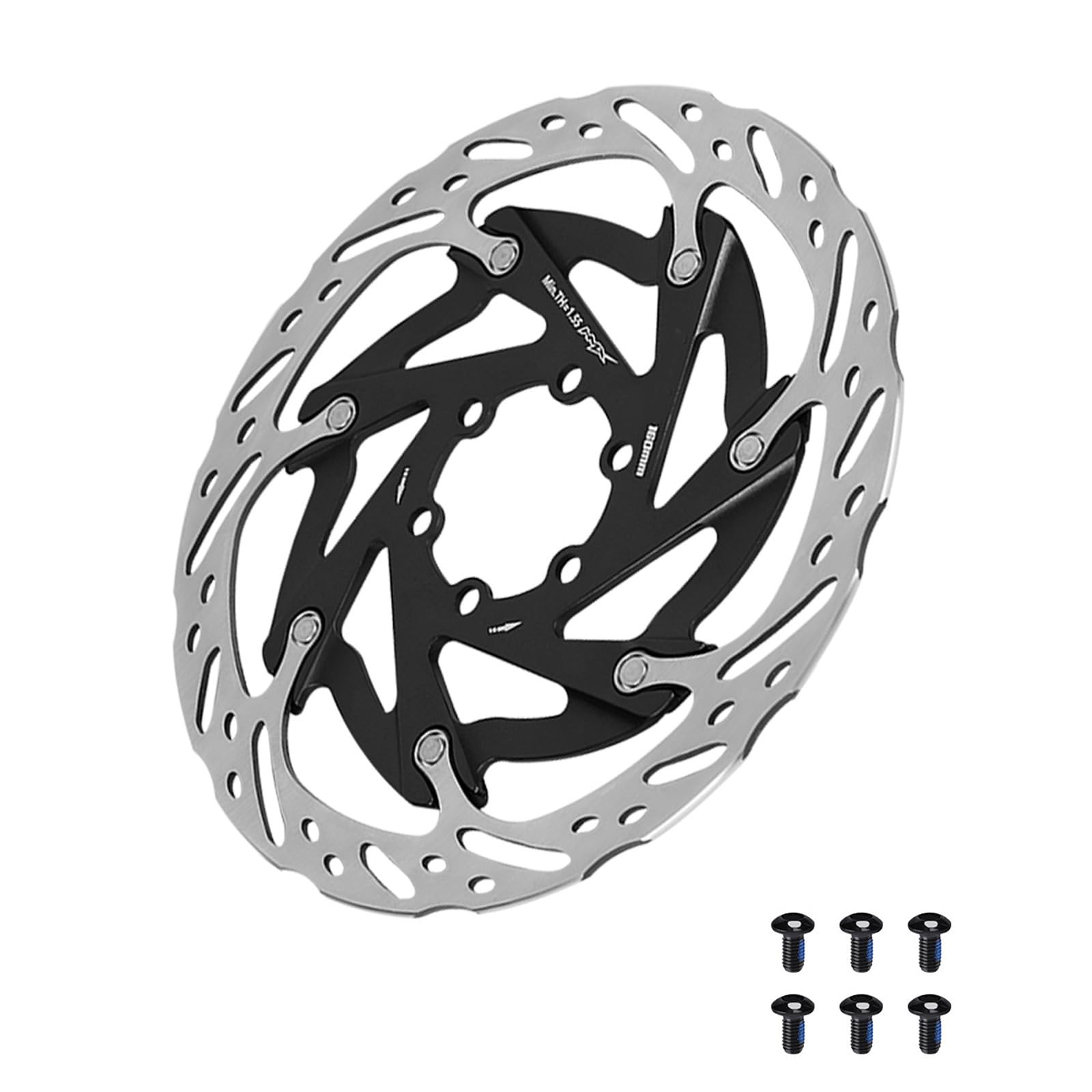 Centerlock Hydraulic Disc Brakes 160mm Hollow Rotor for Road & Mountain Bikes Cycling Accessory Hydraulic Centerlock Disc Rotors