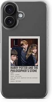 iPhone 16 Plus ile Uyumlu Harry Potter Minimalist Poster Tasar m Bask l   effaf K l f