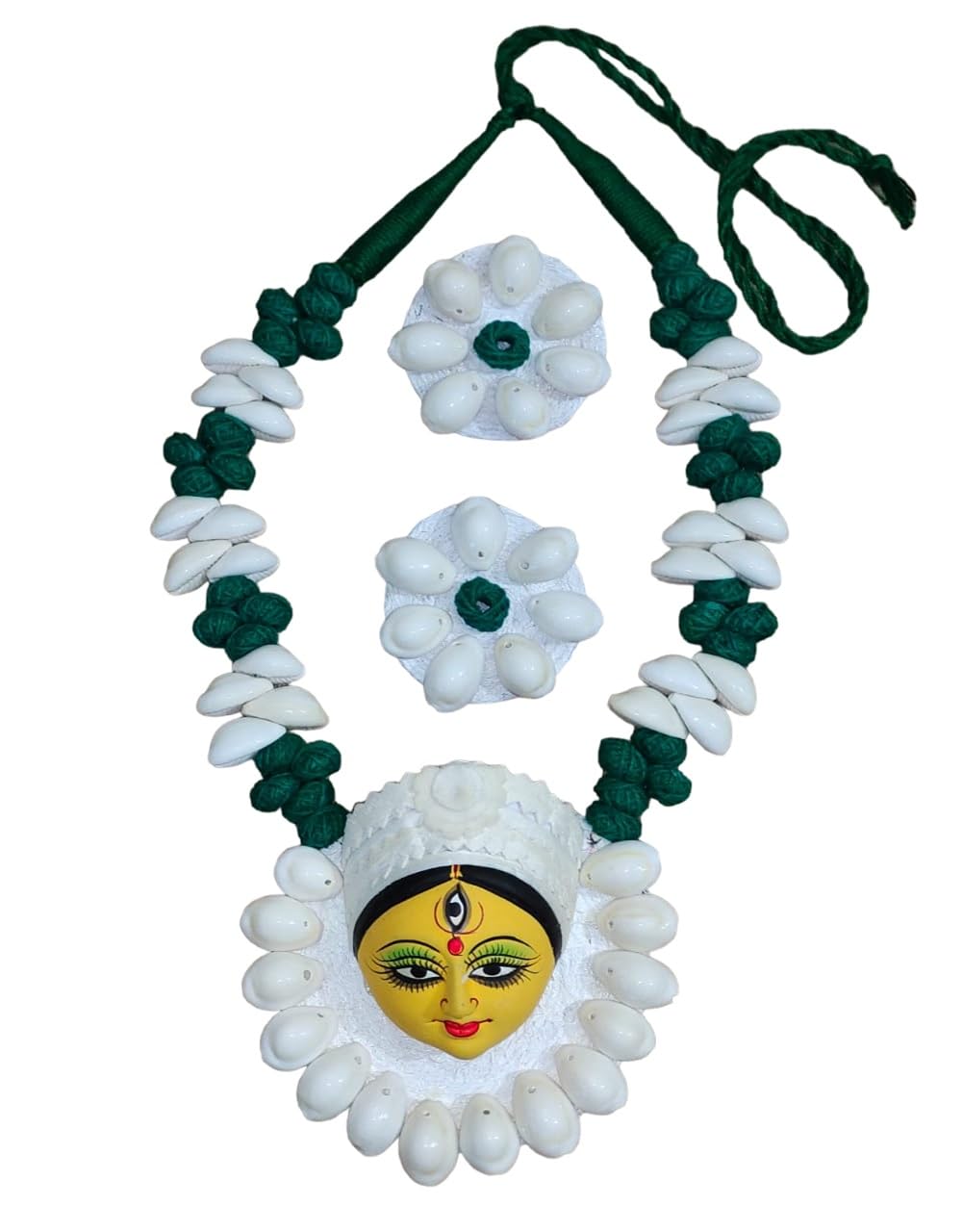 Radiant Fusion Maa Durga Handcrafted Jewelry Set For Women Terracotta Durga Puja Festive Jewellery Set With Gift Earring (B0DBLZCCFL) Amazon Price History, Amazon Price Tracker