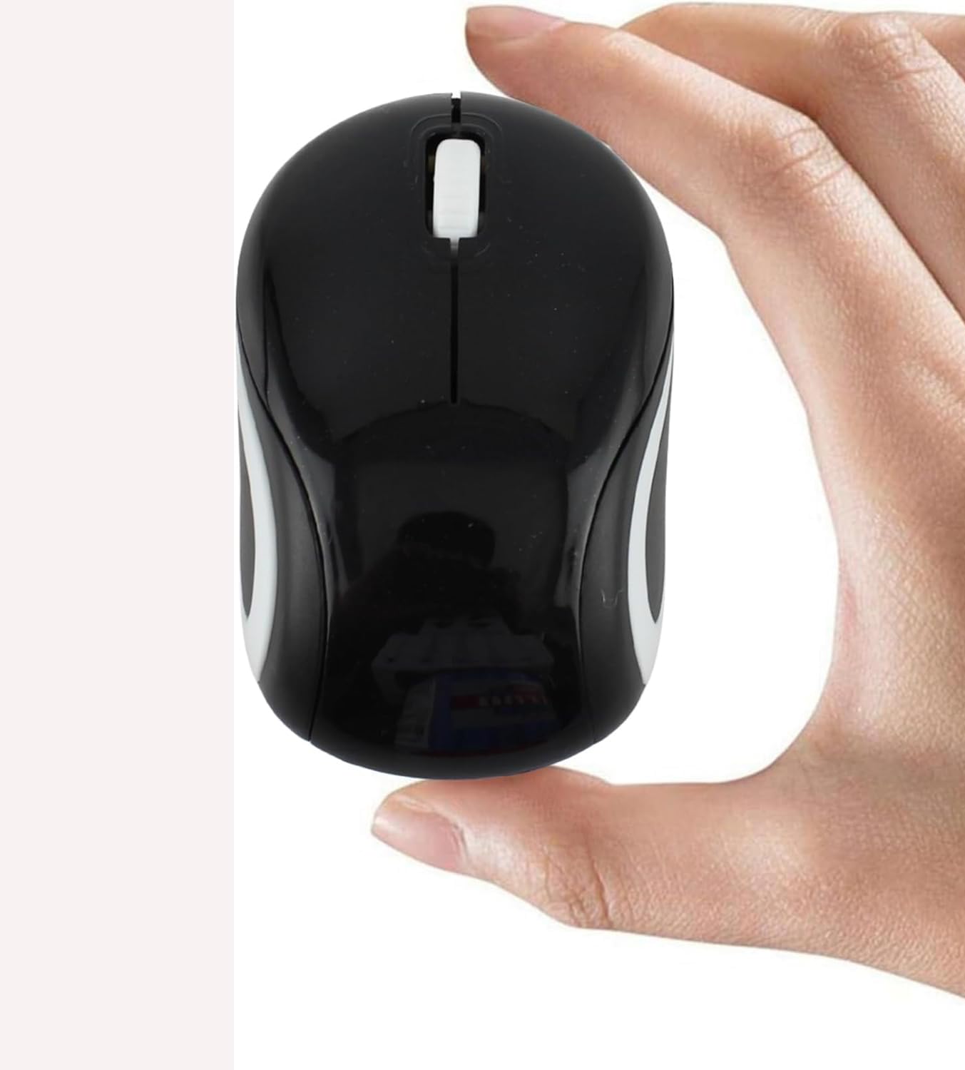 Wireless Mouse Mini Small Silent Cute Pocket Portable Compact Travel USB Tiny Optical Mice 3 Buttons 1000 DPI Cordless Mouse for PC Laptop Computer