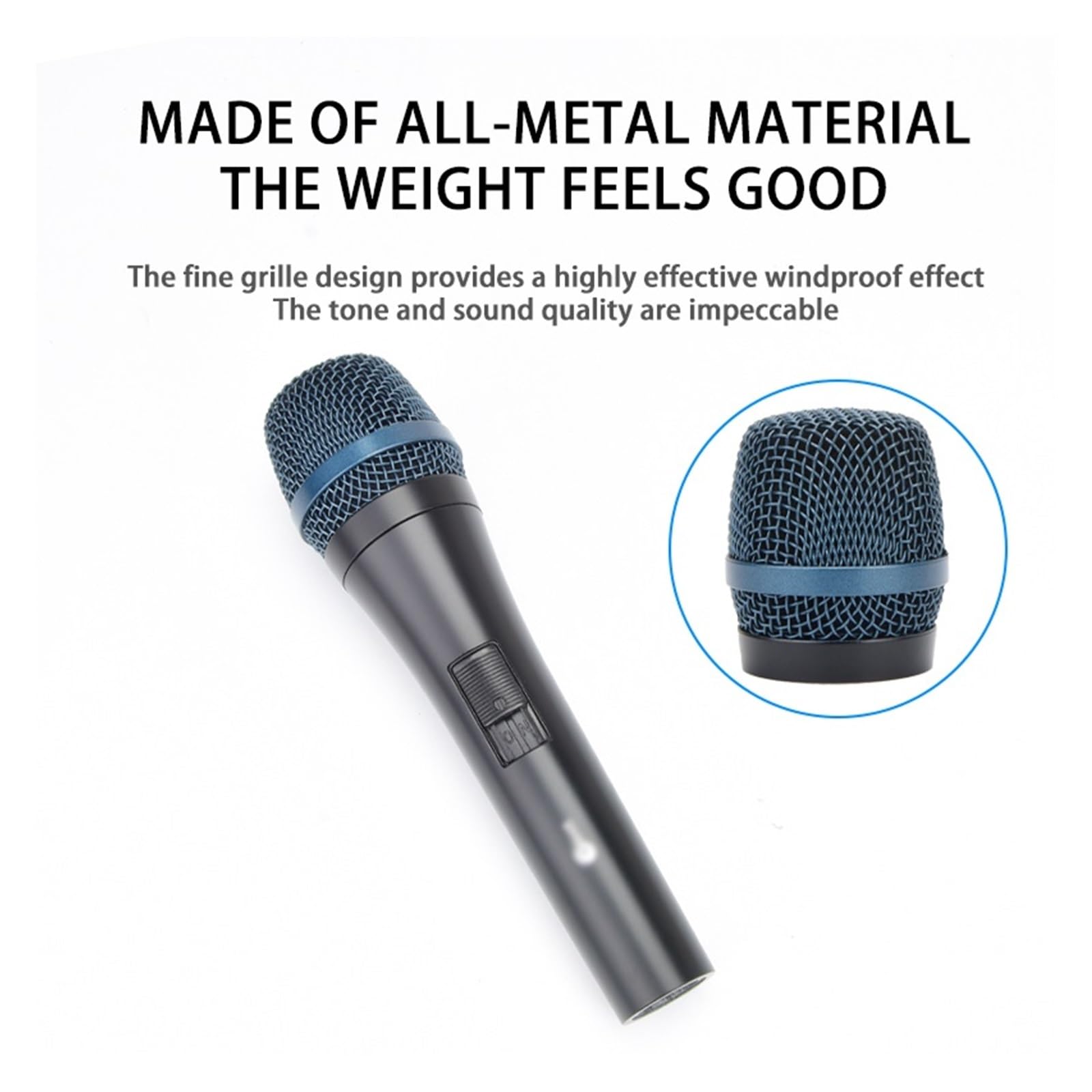 Micrófono Vocal Hipercardioide De Mano con Cable Profesional For Puesta En Escena/DJ/Karaoke/grabación/Juegos/Bar/Canto KTV Compatibilidad Universal