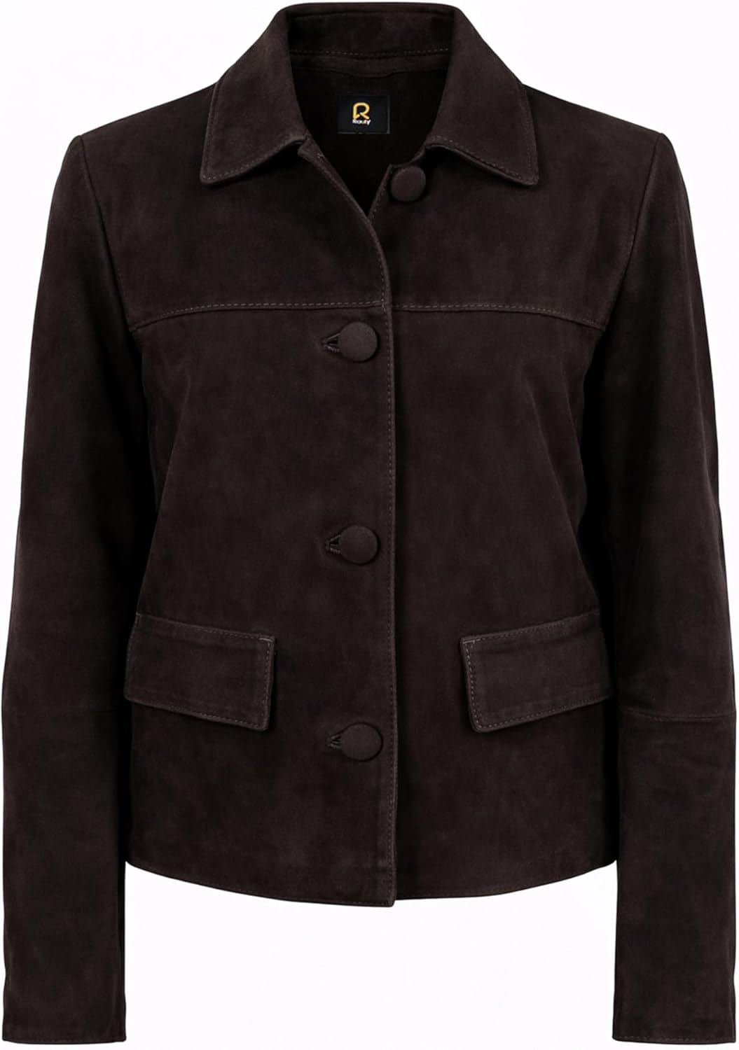 Rauly Women’s Suede Leather Motorcycle Jacket – Classic Biker Style Premium Leather Jackets for Women