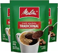 Melitta Café Solúvel Tradicional, 40g, Pack com 3 Sachês