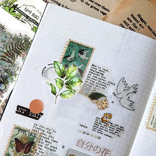 Miniatura 6 de 40 calcomanías para plantas, plantas verdes, álbumes de recortes, calcomanías de hojas, calcomanías de vinilo para plantas naturales, calcomanías de