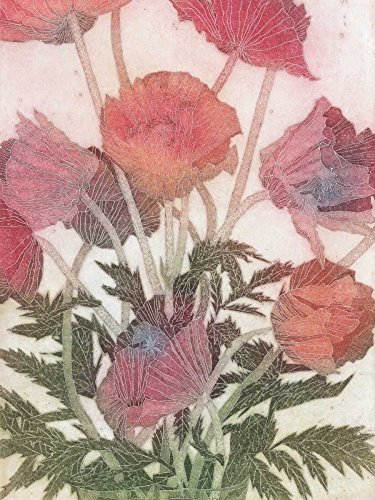 Toile Coquelicots Jenni Christensen grand format cadre photo mural 105x79
