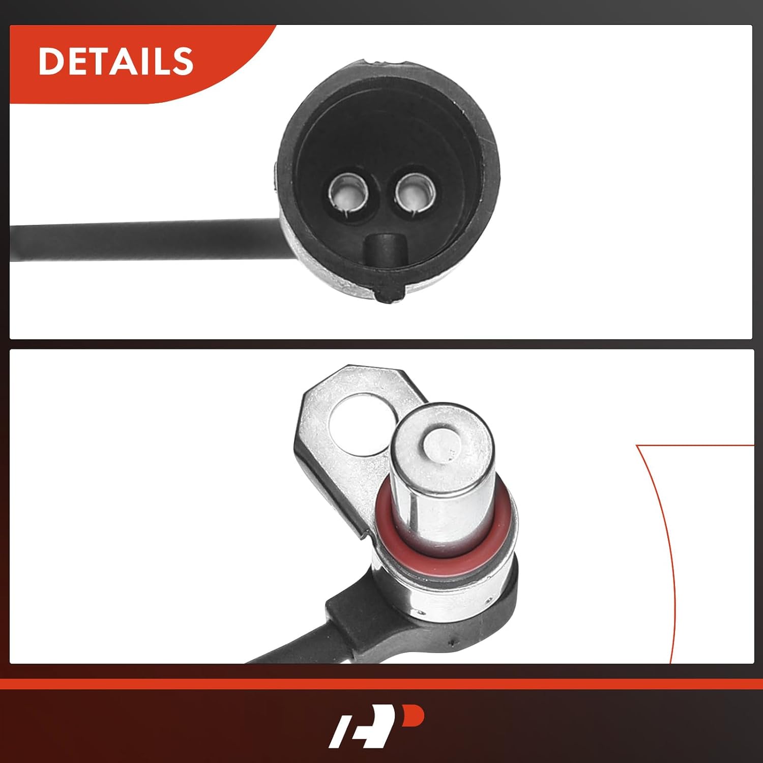 A-Premium Front Left and Right ABS Wheel Speed Sensor Compatible with Land Rover Models - Discovery 1999-2002 V8 4.0L, 2003-2004 V8 4.6L - Front Driver and Passenger Side, (2-PC Set)