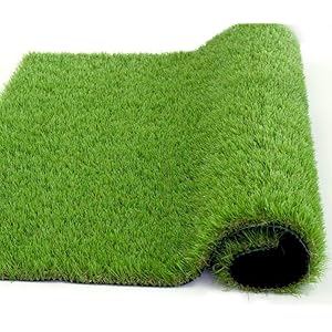 Realistic Artificial Grass Turf Lawn-15FTX20FT, 1.38″ Indoor Outdoor Garden Lawn Landscape Synthetic Grass Mat Fake Grass Rug