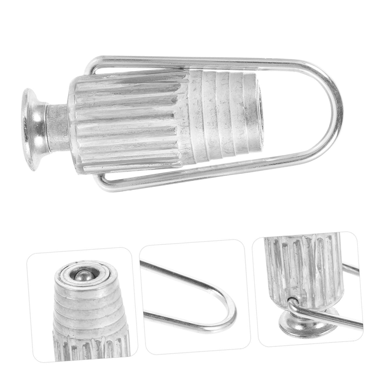 TOYANDONA 5stücke Wäscheleinenspanner aus Aluminium für Drahtspannung Leinenspanner und Drahtklemme zum Einfachen Spannen von Wäscheleinen im Garten Balkon Metallseilspanner für Outdoor-Nutz