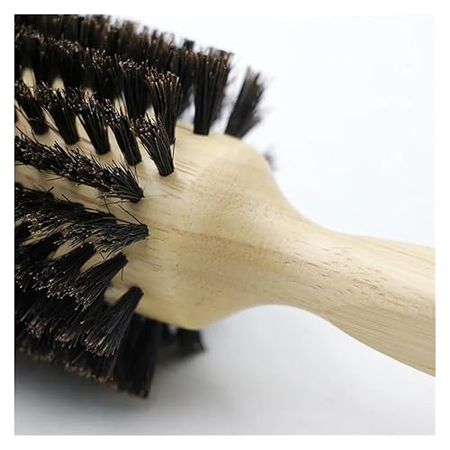 Miniatura 4 de Peine para el pelo 6-tamaño mango de madera cepillo redondo cola desmontable peluquería peluquería cepillo de pelo (color  NO.65)