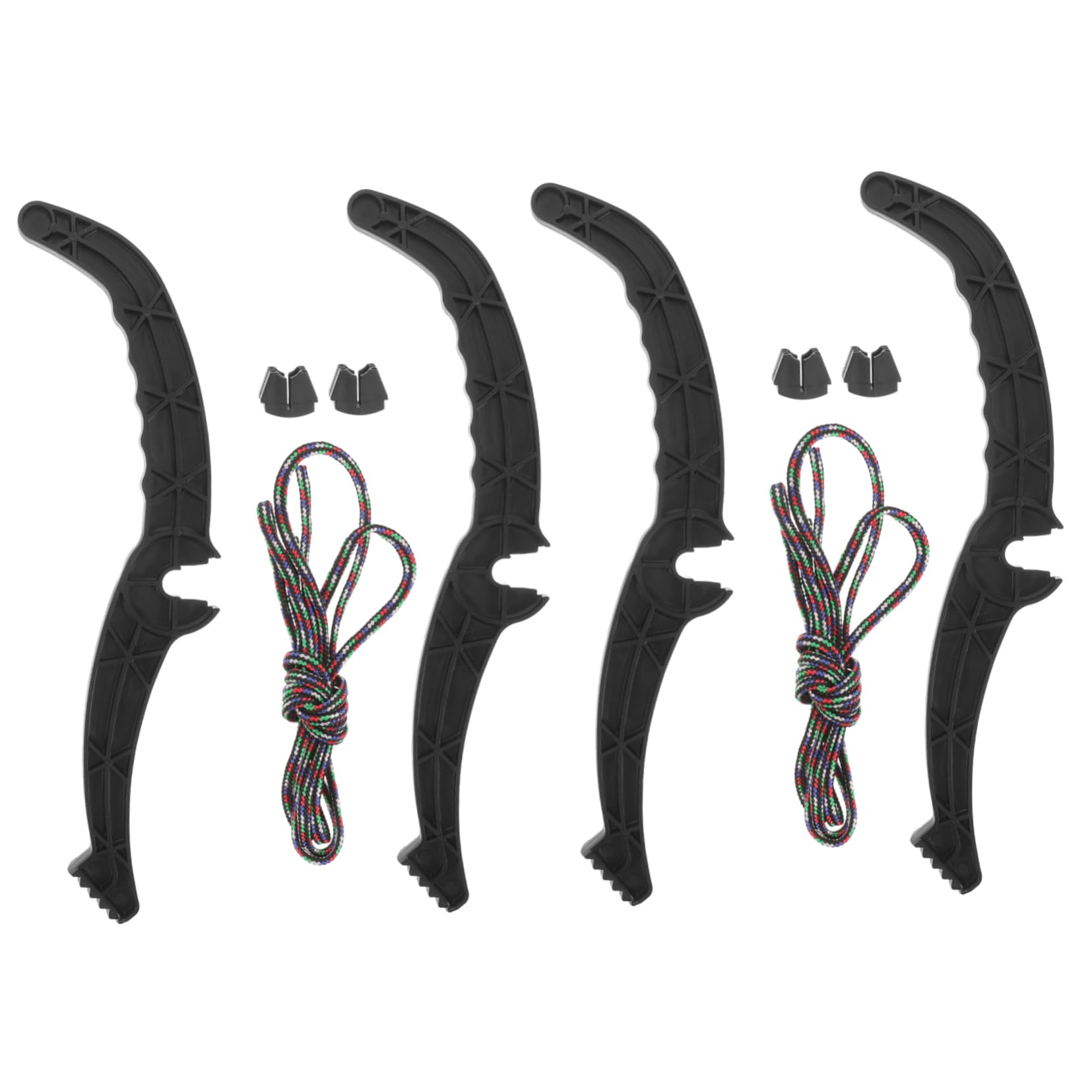 HANABASS Snowboard Handlebar Accessories 2 Sets of Plastic Brake Handles Sleds Brake Lever Anti-Slip for Outdoor Skiing