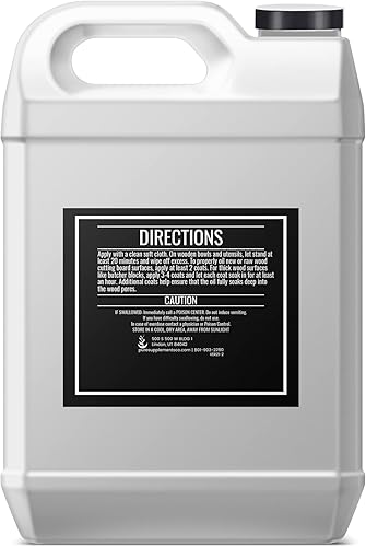 Miniatura 2 de Pure Original Ingredients Aceite mineral (medio galón, 64 fl oz) para tablas de cortar, bloques de carnicero, encimeras, utensilios de madera