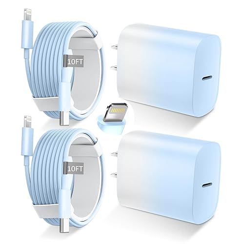 Miniatura 17 de DiHines Cargador rápido para teléfono 14, 13, 12, 11, cargador de teléfono de 12 pies de largo, cable Lightning de carga rápida y bloque de carga