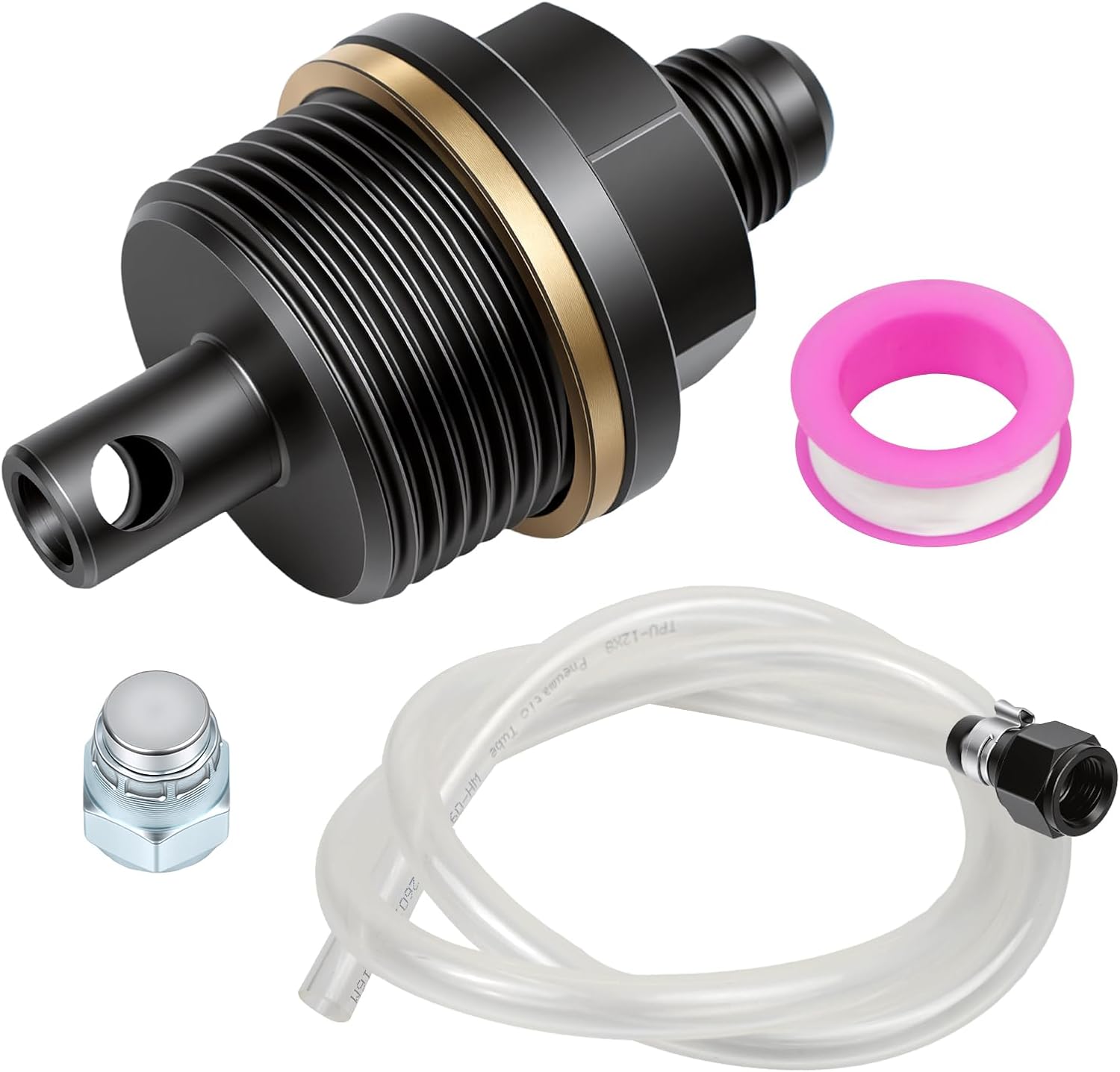 Oil Priming Adapter Kit Compatible with Detroit Diesel DD13 DD15 Engines Includes Cover Conduit Sealing Tape M33 × 2.0 Thread Pre-Lubrication Replacement Part Replace Part number 6492-10