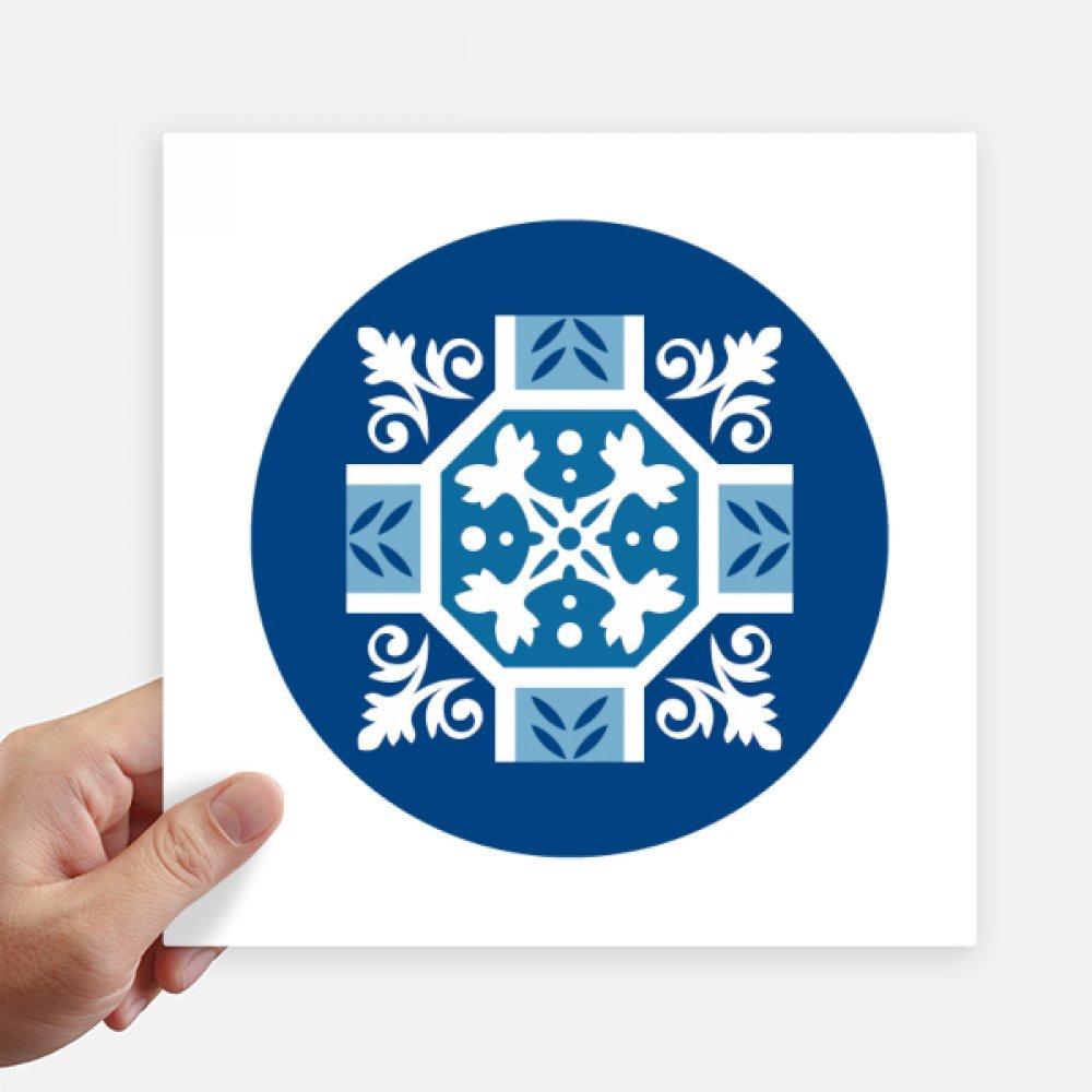 Stickers Maroc abstrait bleu pour personnaliser votre ordinateur et valise