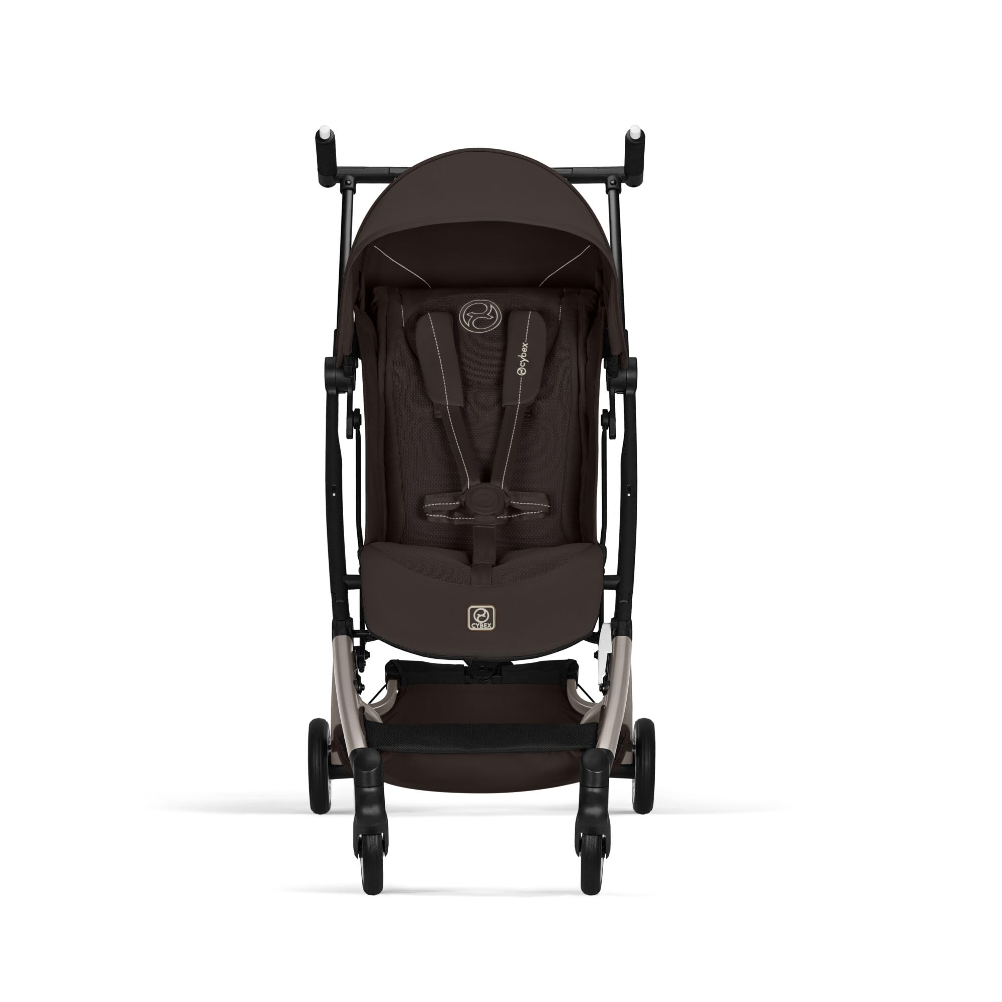CYBEX Gold Wózek dziecięcy LIBELLE w rozmiarze pasującym do bagażu podręcznego, Od ok. 6 miesięcy do ok. 4 lat (maks. 22 kg), Ultralekki (tylko 6 kg), Jednoręczny system pasów, Chocolate Brown