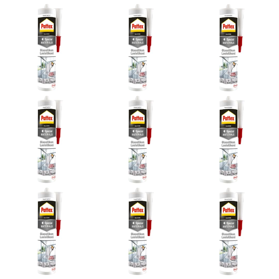 Pattex - Sigillante universale in vetro siliconico, 280 ml, trasparente, impermeabile, versatile, ad asciugatura rapida, aderisce a vetro, metallo, plastica, legno, ideale per fai da te (9)