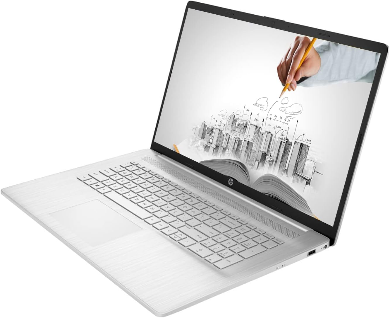HP 2024 Laptops 17 Inch, FHD IPS Screen 17.3 Laptop Computer, Intel Core i3 8-Cores, 16GB RAM, 1TB SSD+512GB PSSD, Windows 11 Laptop, Lifetime Office, 10-Key Numeric Keyboard, Webcam, Wi-Fi 6, USB-C