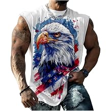 MARSVOVO Muscle Shirts for Men Comfy Fashion Graphic Tees Casual Lightweight Tropical Gym Shirts Crewneck Oversized