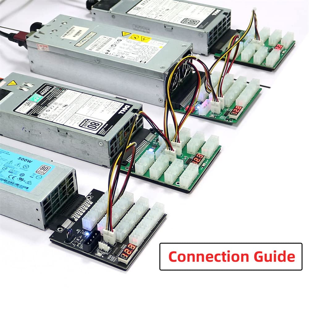 Flex Slot Server Power Board 14+10Pin a 16x6Pin Power Supply Board para CHIA ETH BTC Miner