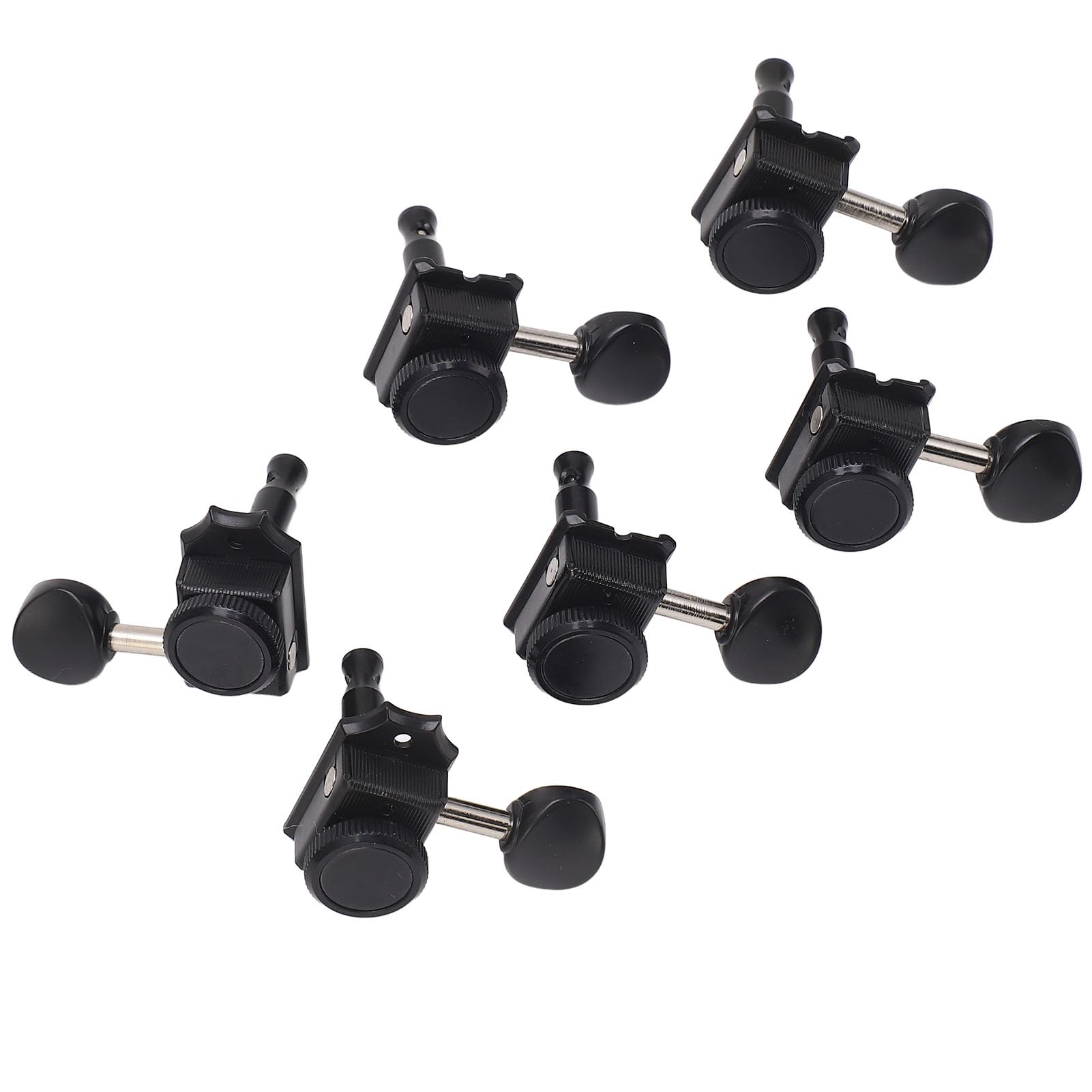 Tuner blokujące gitarę 6pcs Ustaw premium cynk ślepy sznur zamknięty Klucz strojenia PEG PEG PRAWA RĘCA Wewnętrzne sprzęt do LP SG SG EPI Tele Style Electric Acoustic Guitars Black