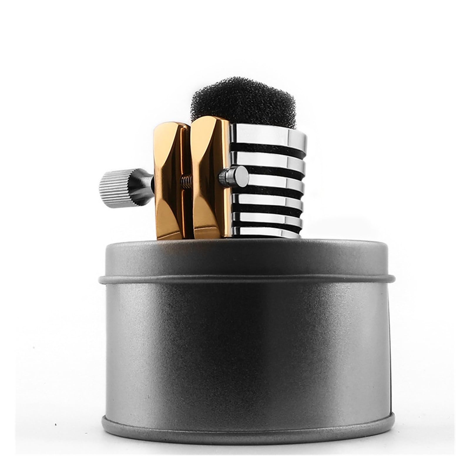 Ustnik Do Saksofonu Altowego/tenorowego/wysokiego, Metalowy Klips, Bakelitowy Zacisk Ustnika Akcesoria do Saksofonu Części (Color : Tenor)