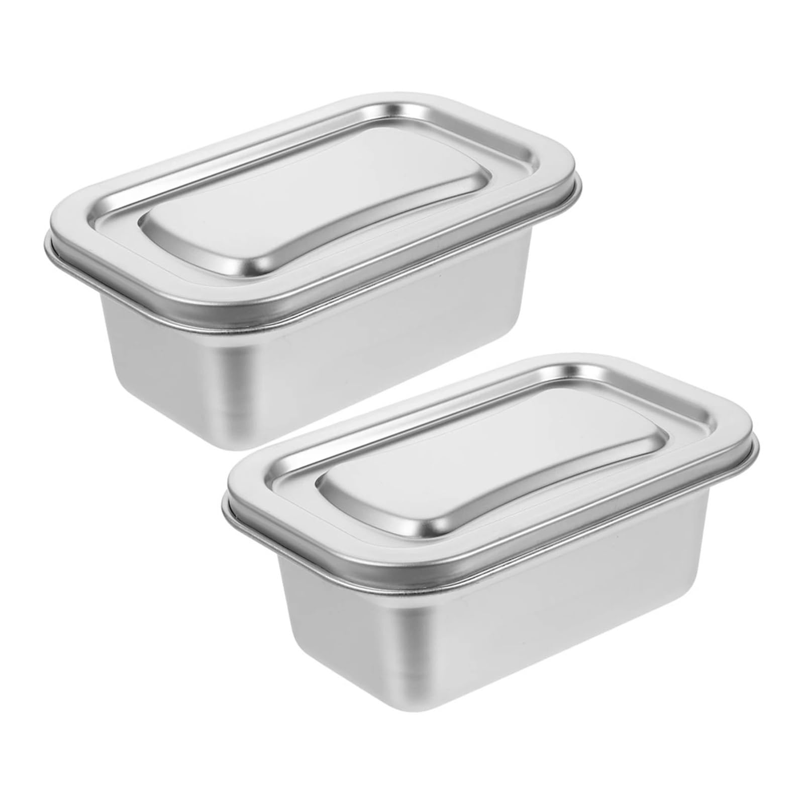 6 Stück Eiscreme-Box, 720 ml, Edelstahl-Lebensmittelboxen Für Küche | Zur Aufbewahrung im Gefrierschrank, selbstgemachter Eisbehälter, luftdicht verschließbare Frischebox