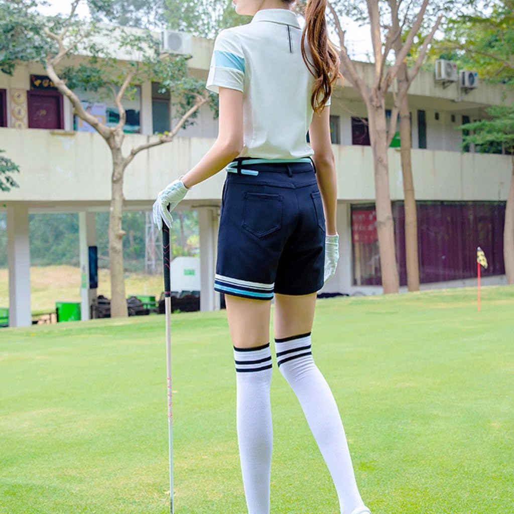 Polos de Mujer Manga Corta de Secado Rápido Golf Tenis Casual Tops con Botón Camisetas Casuales de Negocios de Verano