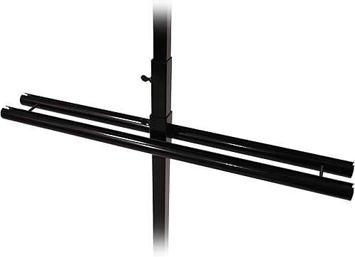 Miniatura 6 de SSWBasics Soporte ajustable de metal negro para pancartas  Negro  Se adapta a pancartas de 2 x 6 pies  Soporte vertical duradero para pancartas