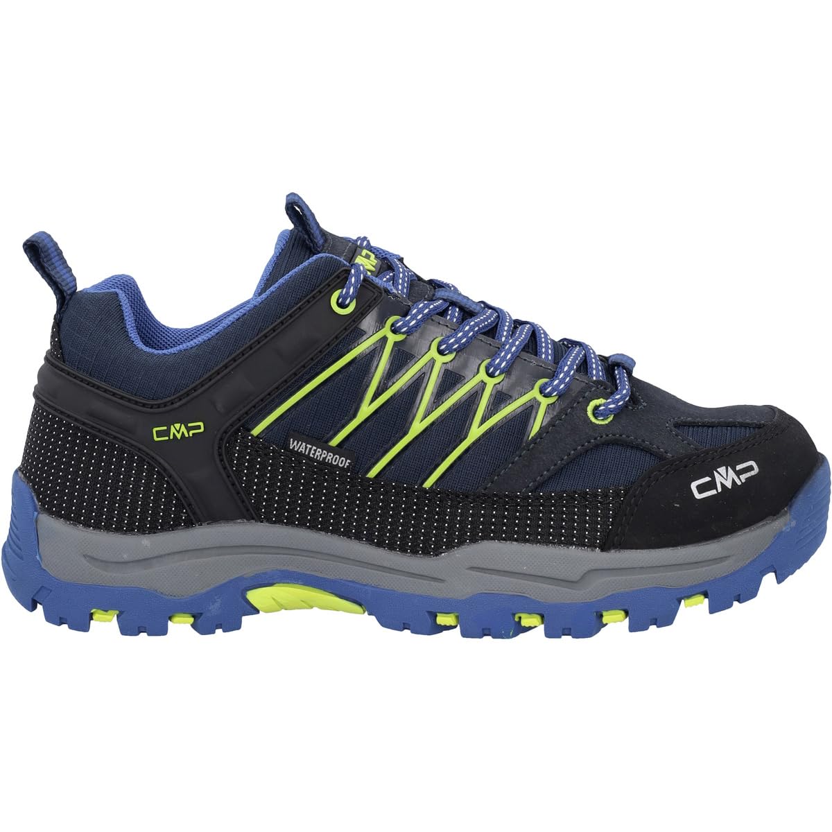 CMP Rigel Low Trekking Shoes Kids WP, B.Blue-Electric, 7 UK