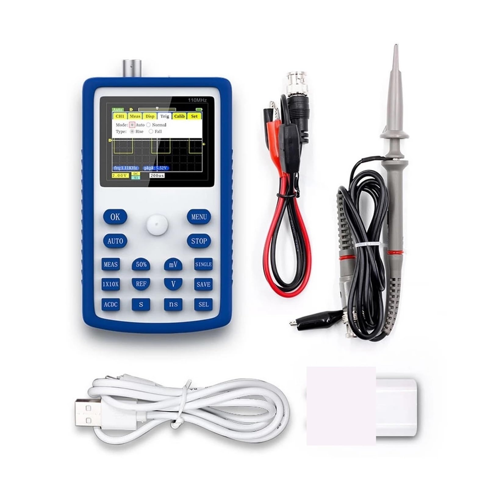 2Pcs Osciloscopio Digital 1C15 110MHz 500MS/s