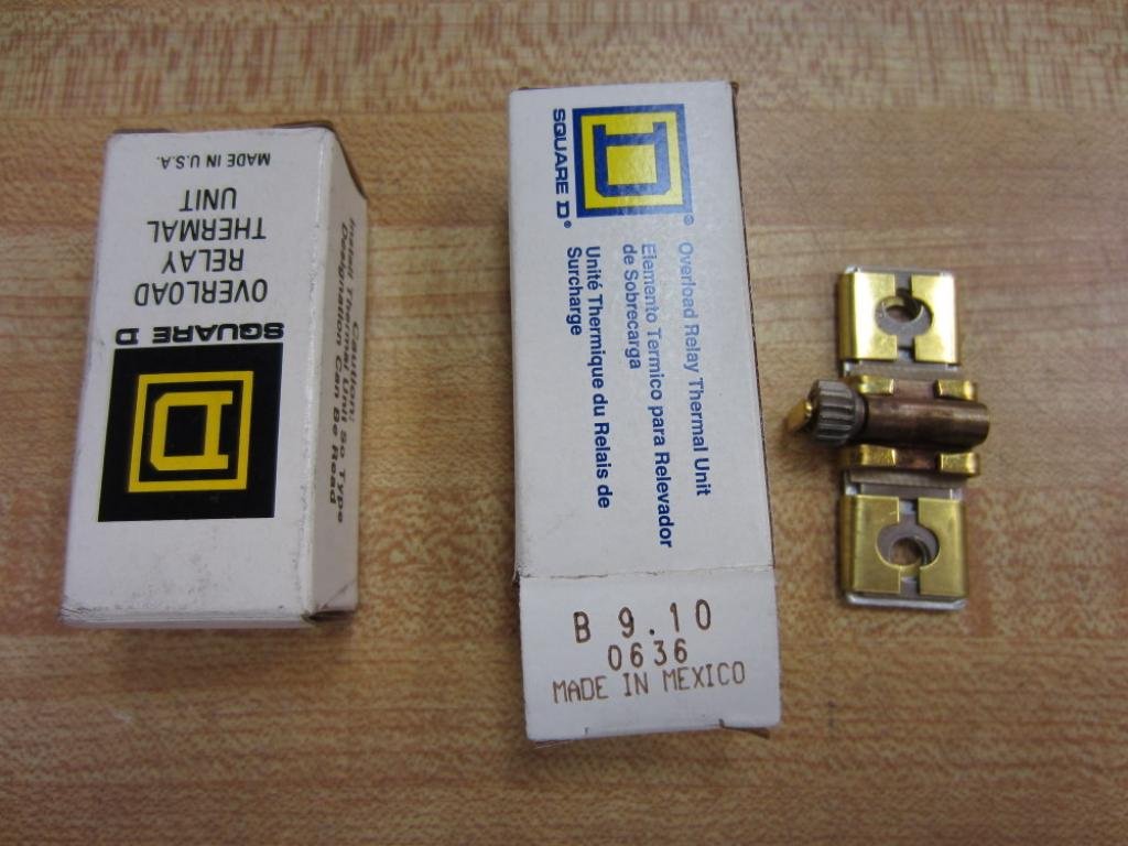 Square D B9.10 Overload Relay Heater Elements B910 (Pack of 2)