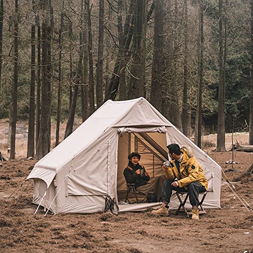 Carpa de algodón para camping familiar impermeable y resistente al viento miniatura 5