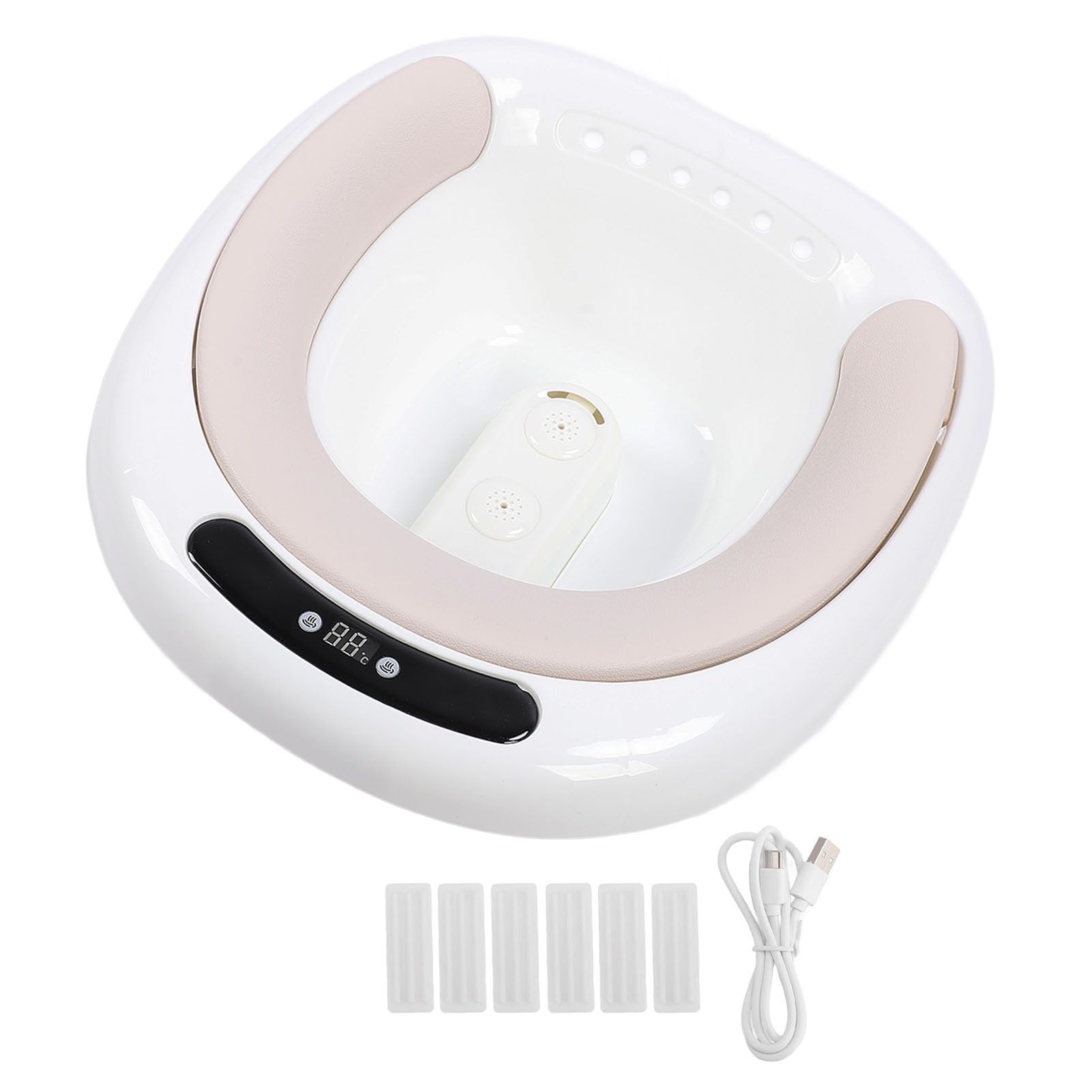 Electric Sitz Bath 1500ml PU Cushion Real Time Temperature Display Sits Bath Soak Tub Butt Bath Basin