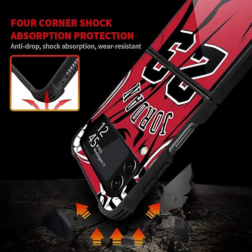 Miniatura 4 de Funda compatible con Galaxy Z Flip 3 5G, Jugador de baloncesto 36 Galaxy Z Flip 3 5G para niños y hombres, funda de TPU suave a prueba de golpes