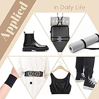 Vista 5 de Dreamlover Bandas elásticas negras para coser, 2 pulgadas x 6 yardas