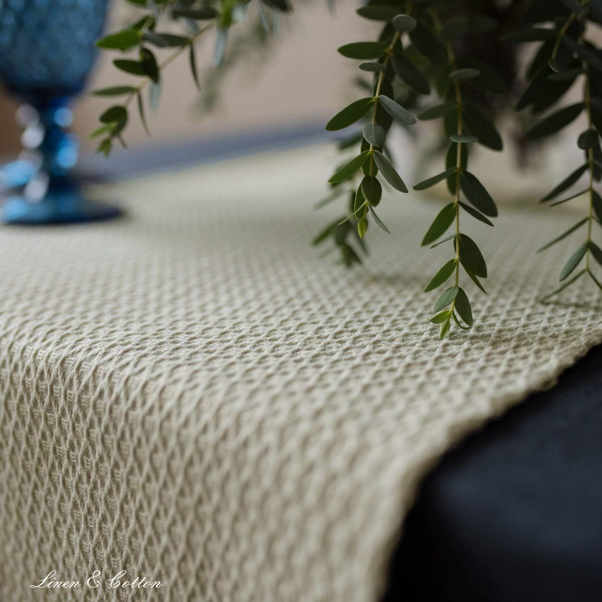 Linen & Cotton Beautiful and Simple Table Runner Maribella, 25% Linen, 75% Cotton - Image 5