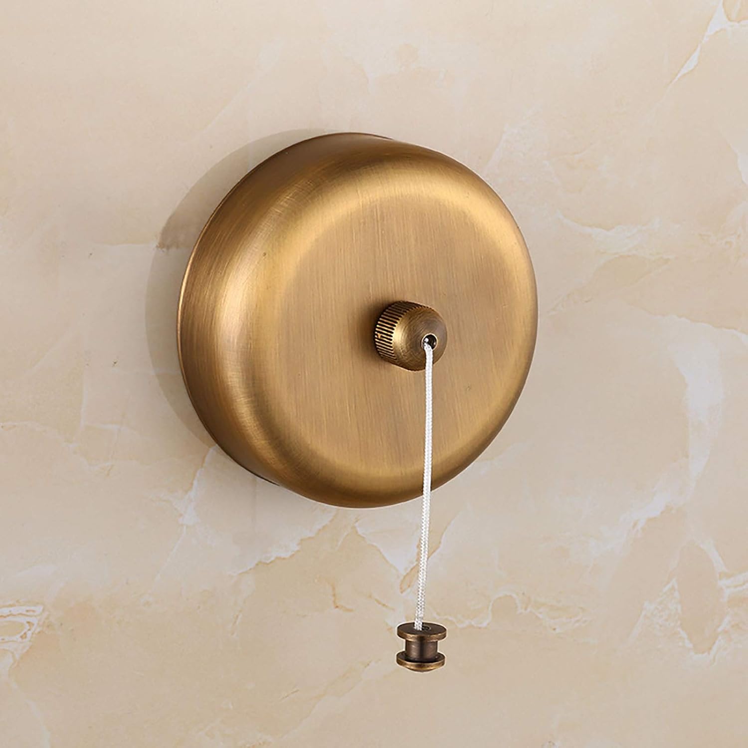 Clothesline Rope Bathroom Balcony Invisible Clothesline Wall Hanging Perforated Retractable Indoor Stainless Steel Line(White)