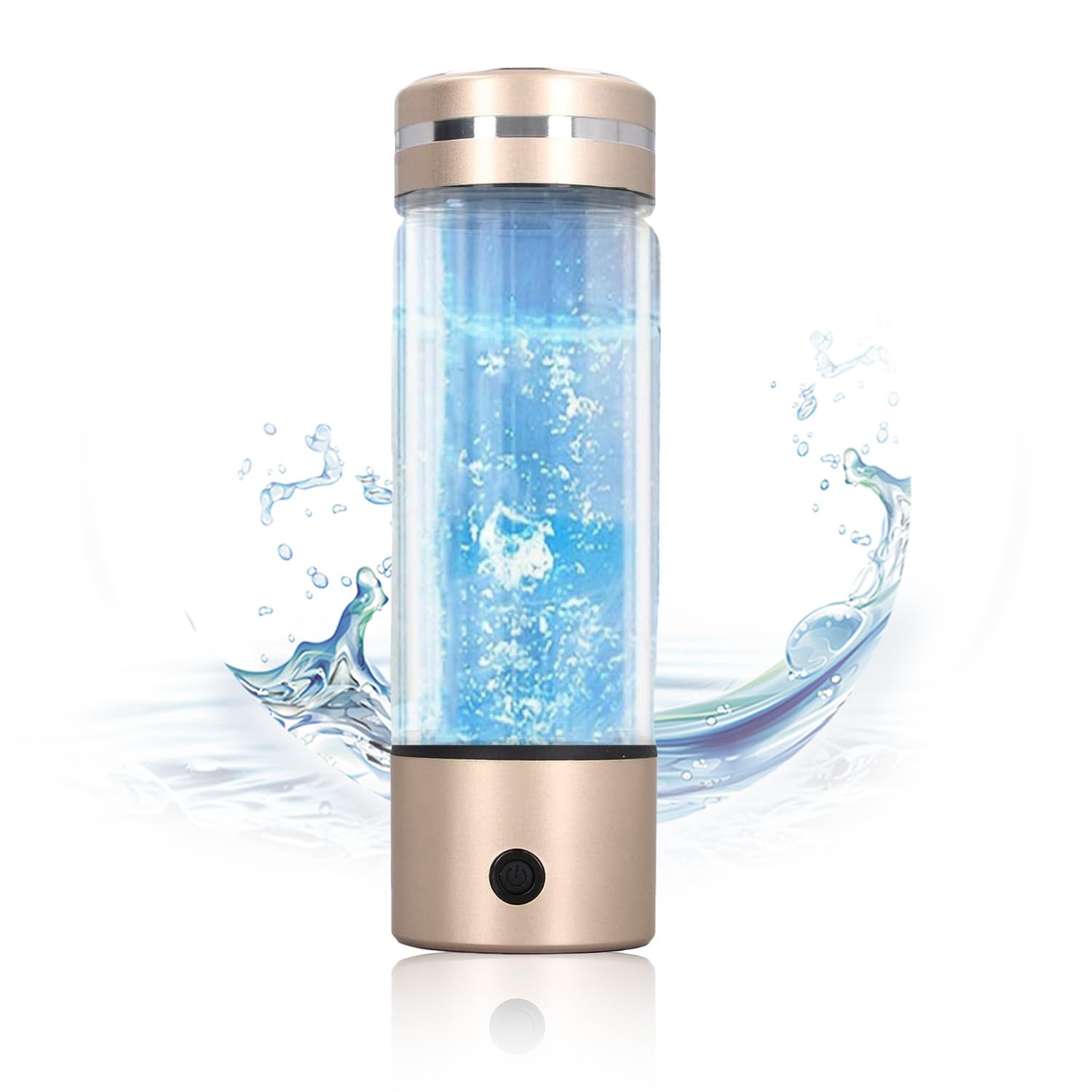 Hydrogen Water Bottle - 300ML 1400PPB Electrolysis Hydrogen Water Generator with SPE PEM Technology, 3-Minute Quick Hydrogen Water for Travel and Friends
