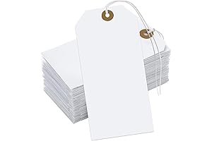 Writable Marking Tags with Elastic Rope: 100-Pack