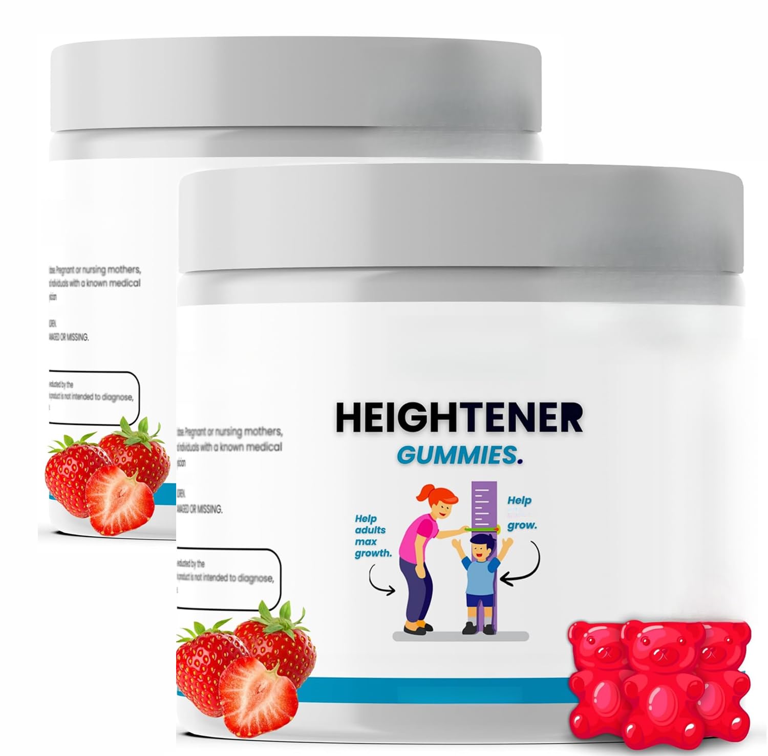 Height Gaining Gummies, Natural Height Growth, 2PCS | Vitamins and Minerals, Peak Performance, Overall Health