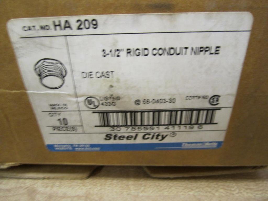 Thomas and Betts HA 209 Conduit Nipples (Pack of 10)